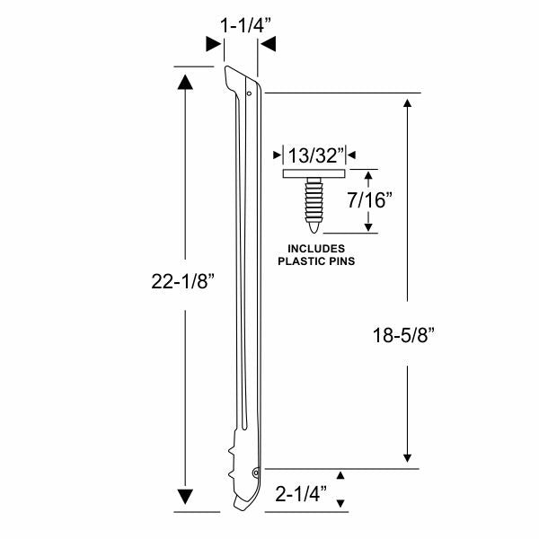 Windshield A-Post Hinge Pillar Weatherstrips