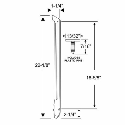 Windshield A-Post Hinge Pillar Weatherstrips