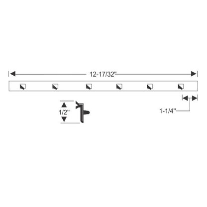 Vent Window Division Bar Weatherstrip