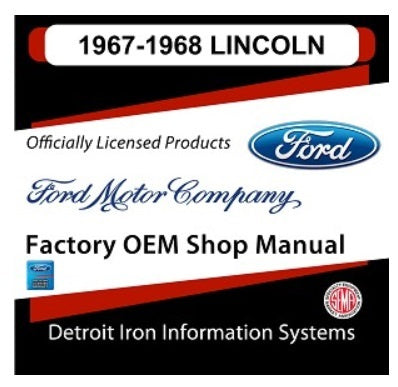 1967-68 Lincoln Factory Shop Manual, CD