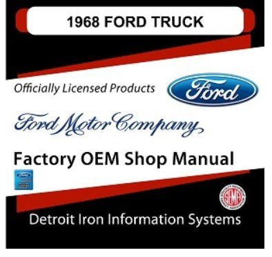 1968 Ford Truck And Van Factory Shop Manual, CD
