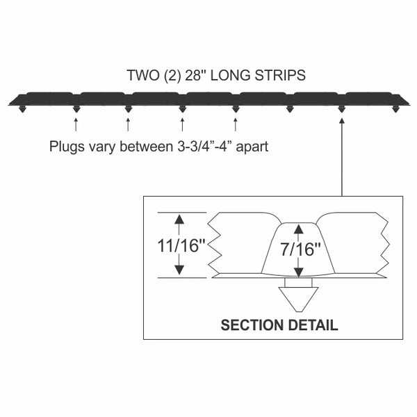 Hood to Cowl Weatherstrip
