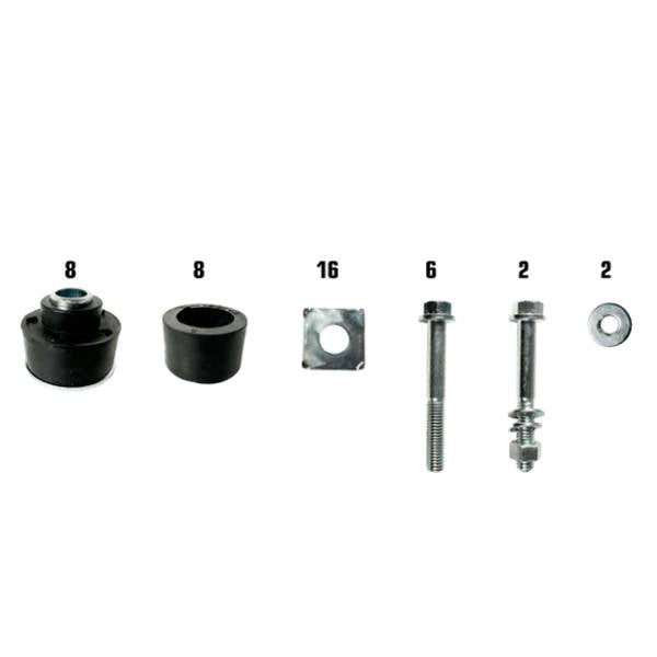Body Mounts and Hardware Set - Coupe