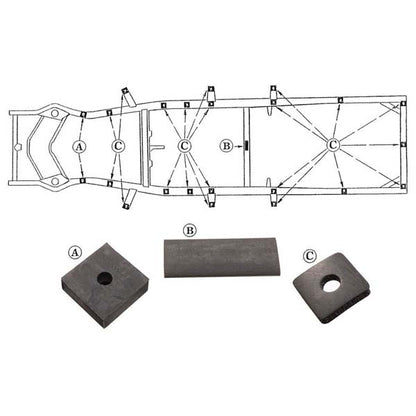 Body To Frame Mounting Pad Set