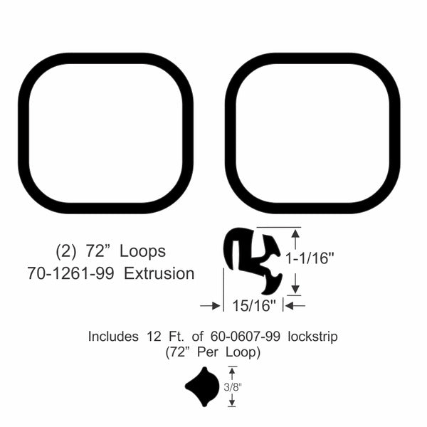 Rear Window Gasket Set
