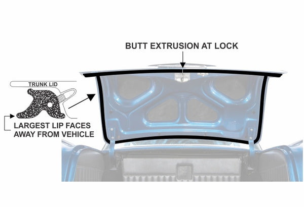 Trunk Weatherstrip - Clipped