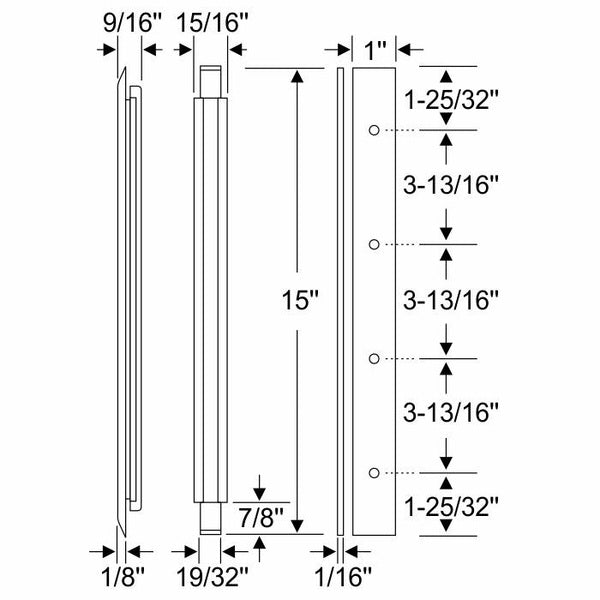 Windshield Division Bar Gasket