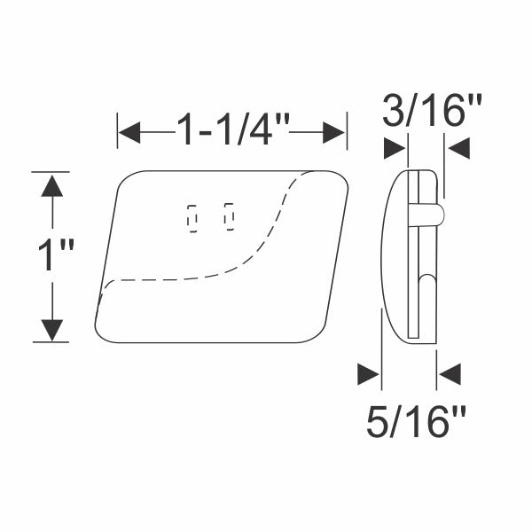 Hood Front Corner Pads