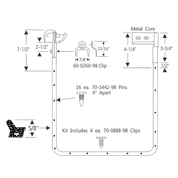 Rear Door Weatherstrips