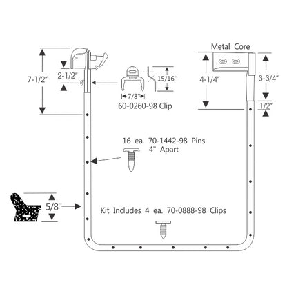 Rear Door Weatherstrips