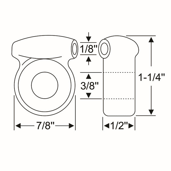 Choke Cable Support At Ignition Cable Grommet