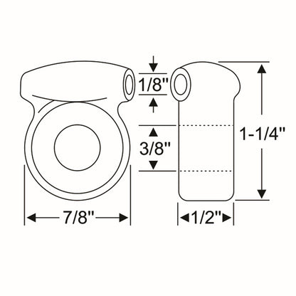 Choke Cable Support At Ignition Cable Grommet