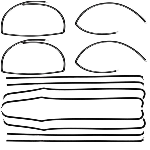 Window Felt Beltline Weatherstrips and Run Channel - Vent Window Delete