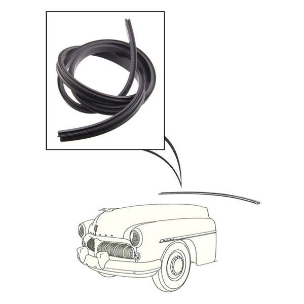Firewall To Hood Weatherstrip - Cowl Lacing