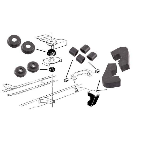 Cab To Frame Mounting Pad Set