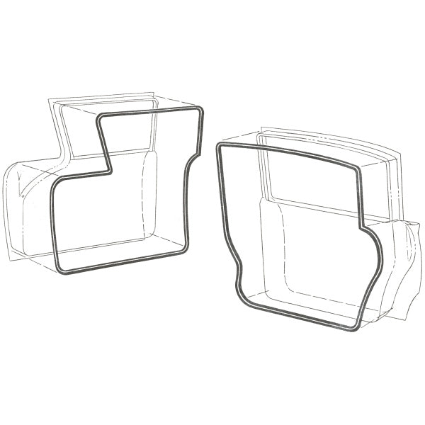Front and Rear Door Weatherstrip Set