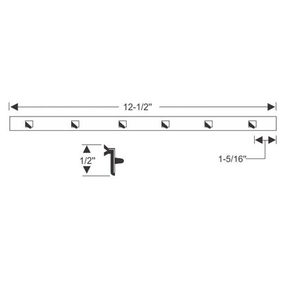 Vent division bar weatherstrip