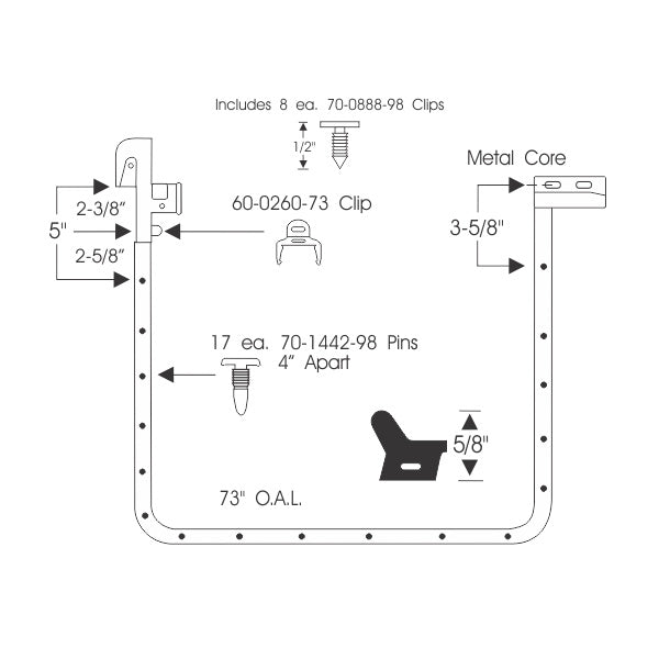 Rear Door Weatherstrips