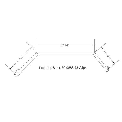 Hardtop Roof Rail Weatherstrips