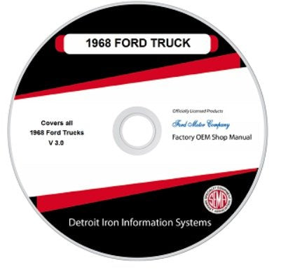 1968 Ford Truck And Van Factory Shop Manual, CD
