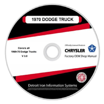 1969-1970 Dodge Truck Factory Shop Manual, CD
