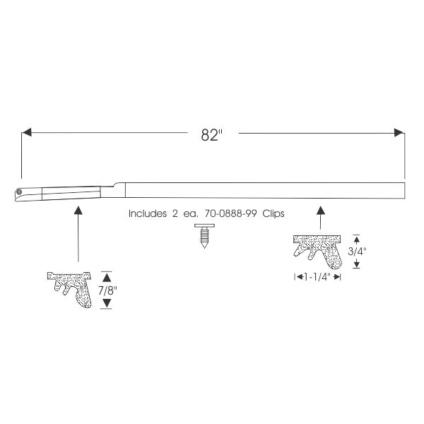 Hardtop Roof Rail Weatherstrips