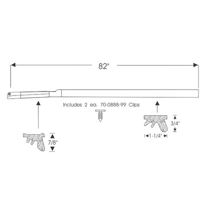 Hardtop Roof Rail Weatherstrips
