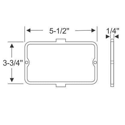 Parking and Fog Light Lens Gaskets