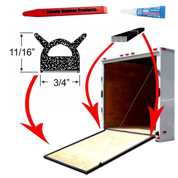 Ramp Gate Kit - Large Hollow Half Round w/Double Tabs