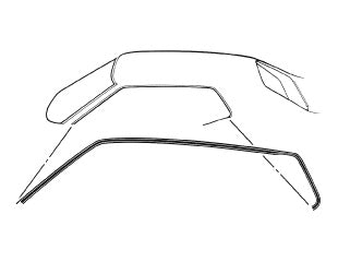 Hardtop Roof Rail Weatherstrips