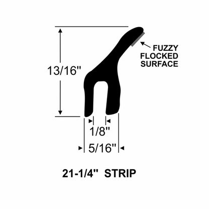 Rear Sliding Window Lower Weatherstrip