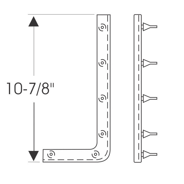 Hood To Radiator Weatherstrips