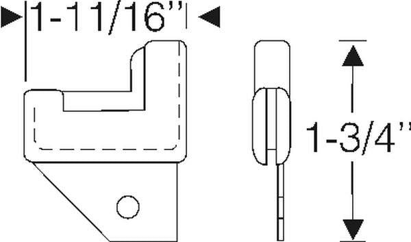 Quarter Window U Jamb Lock Pillar Fillers