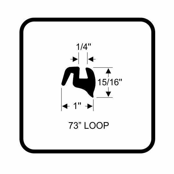 Rear OR Quarter Stationary Window Weatherstrip
