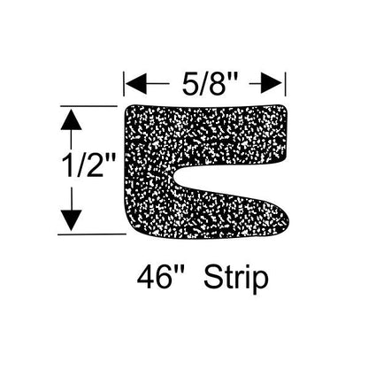 Convertible Front Bow Weatherstrip
