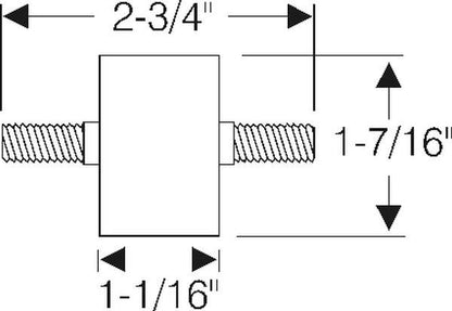 Threaded Ends Insulator for Propeller Shaft and Exhaust Muffler