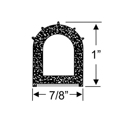 Ramp Gate Kit - Ribbed Hollow Bulb Weatherstrip
