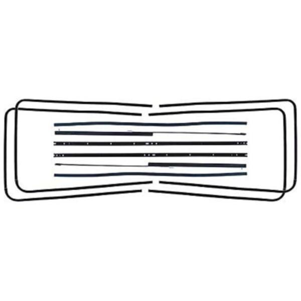 Front Door Glass Run Channel Set