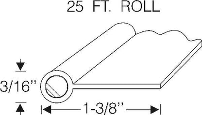 Fender Welting with 3/16 Bead - 25ft