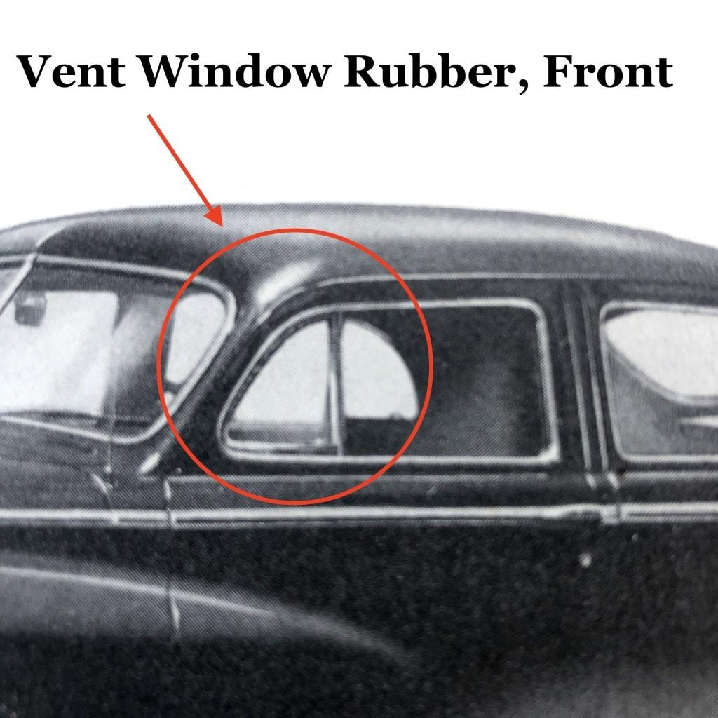 Front Vent Window Rubber Seal Classic Mopar Cars 