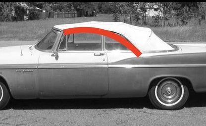 Roofrail Weatherstrip | 1955-1956 Chrysler DeSoto Convertibles