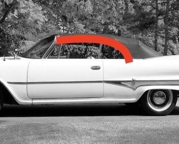 Roofrail Weatherstrip | 1960-1962 Dodge Plymouth Convertibles