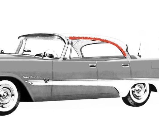 Roofrail Weatherstrip | 1957-1959 Chrysler DeSoto