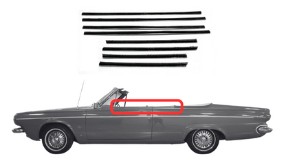 Beltline Window "Sweeper" Set | 1963-1966 Dodge Dart Convertibles