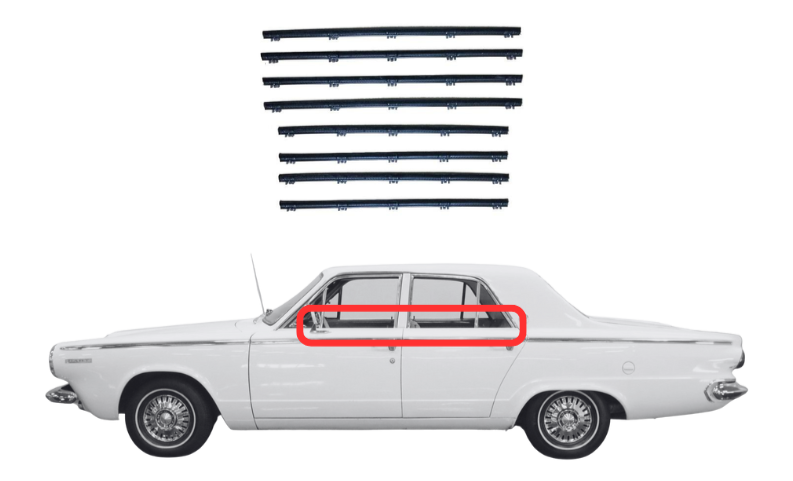 Beltline Window "Sweeper" Set | 1963-1966 Dodge Dart 
