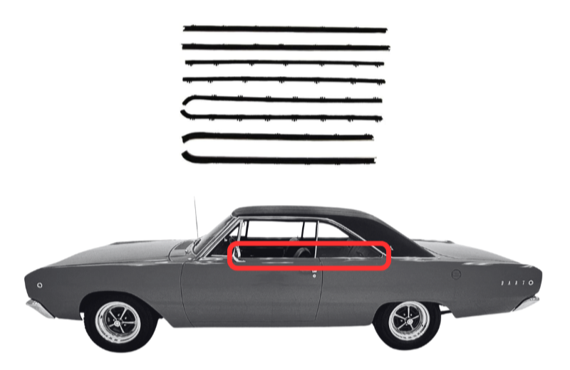 Beltline Window "Sweeper" Set | 1967-1969 Dodge Dart