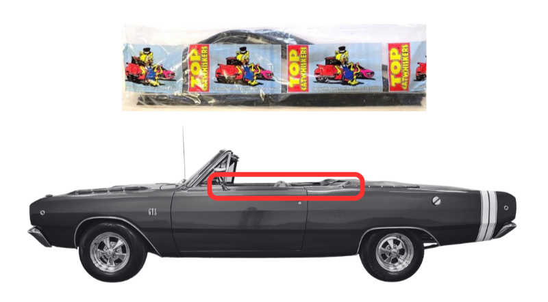 Beltline Window "Sweeper" Set | 1967-1969 Dodge Dart Convertibles