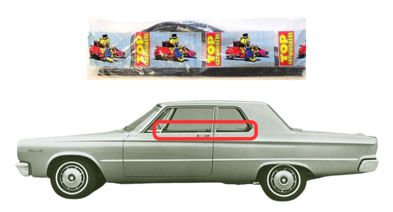 Beltline Window "Sweeper" Set | 1963-1965 Plymouth Dodge