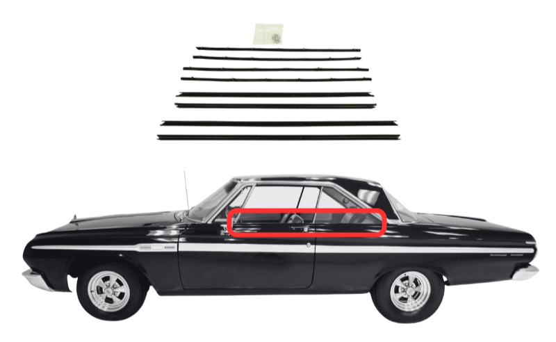Beltline Window "Sweeper" Set | 1964-1965 Dodge Plymouth