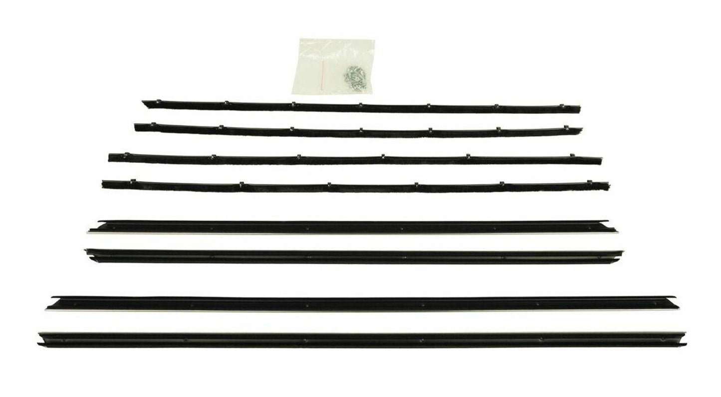 Beltline Window "Sweeper" Set - For 1964-1965 Plymouth and Dodge "B Body" 2-Door Hardtops (Flat Bead)